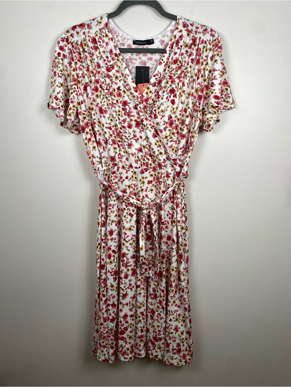 NWT Mikarose Janae Dress‎ - Ivory Floral XL